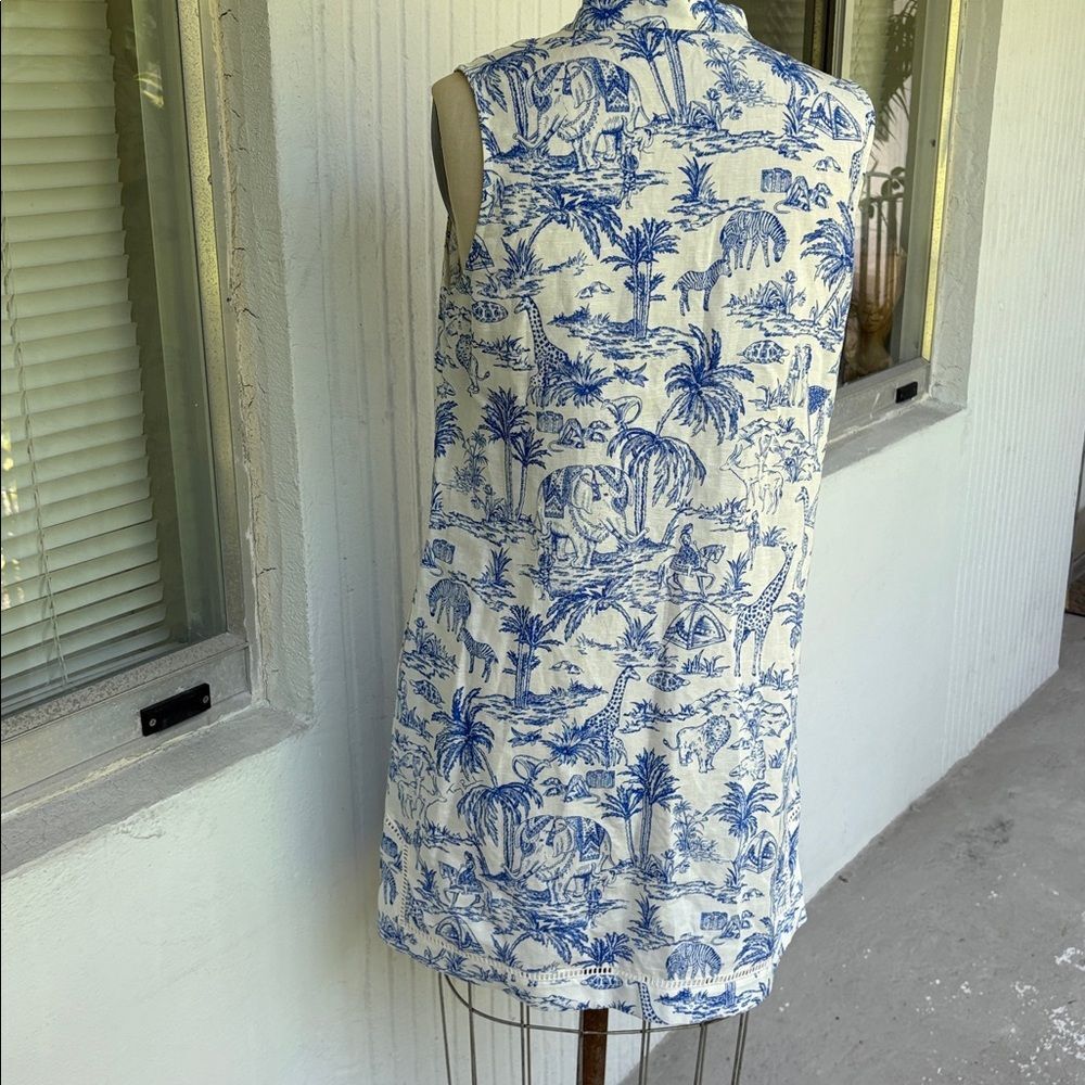 Tory Burch classic tunic linen blend dress - Picture 4 of 7